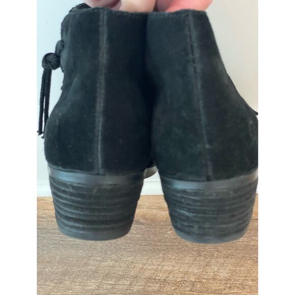 BORN Women's Bessie Bootie Black Suede 8.5M moto boho - Picture 10 of 10